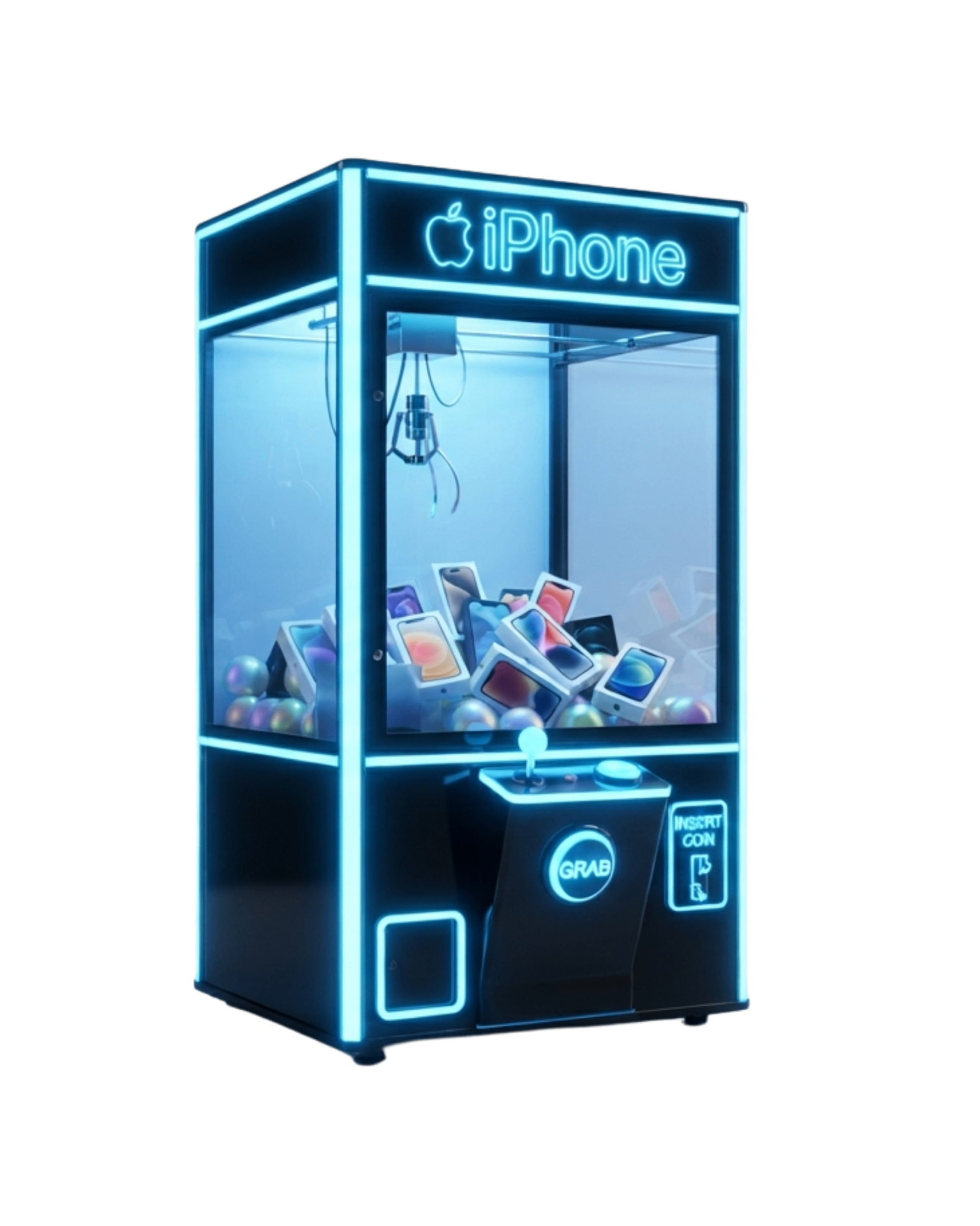 iPhone neon claw machine