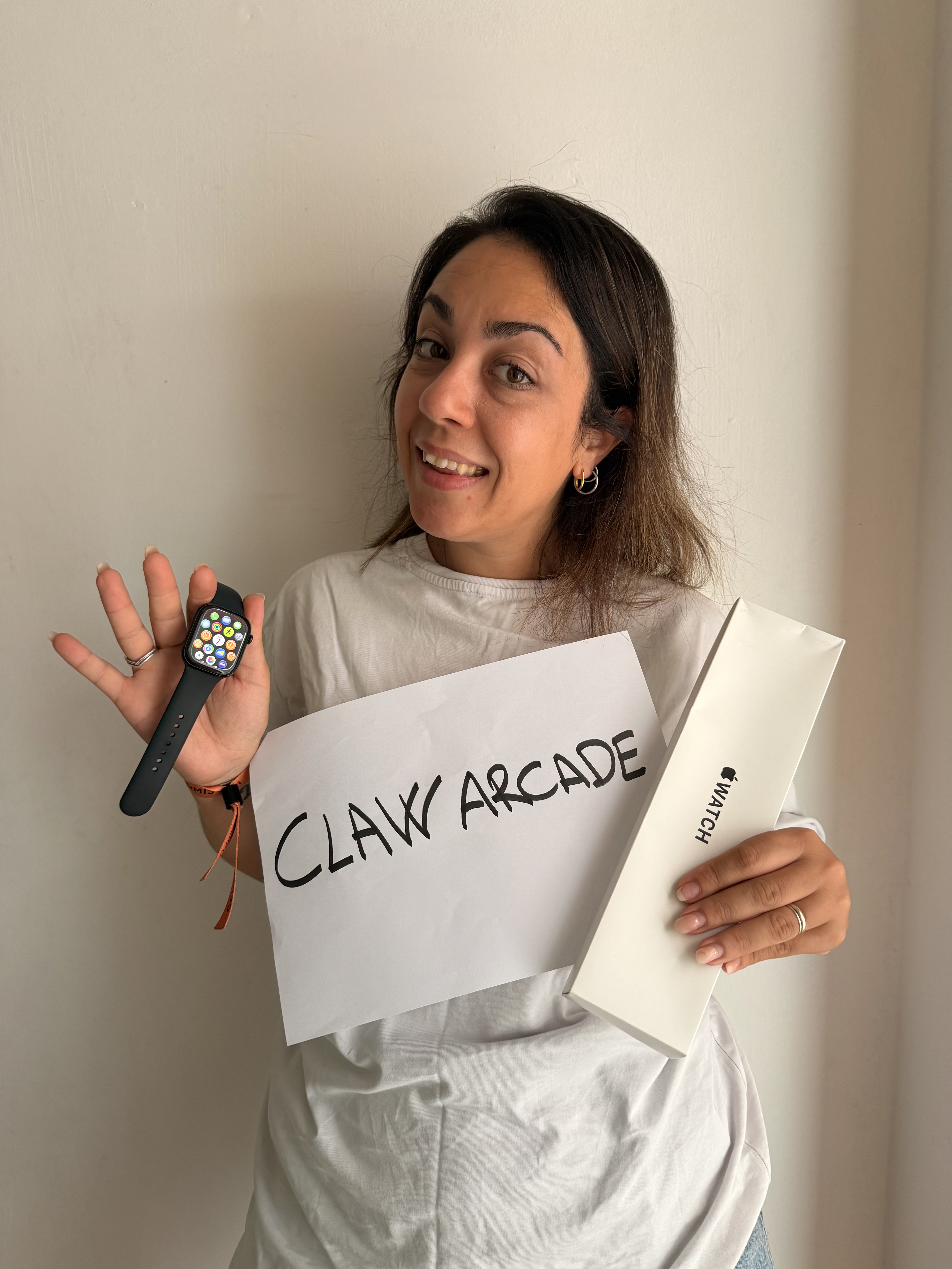 Olivia S. won Apple Watch on Claw Arcade